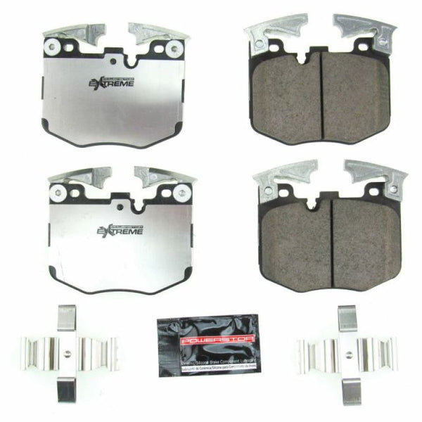 Power Stop 2019 BMW 330i Front Z26 Extreme Street Brake Pads w/Hardware - Z26-1867 for 2017-2023 BMW 5 Series - front view