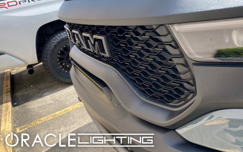 ORACLE Lighting 19-22 RAM Rebel/TRX Front Bumper Flush LED Light Bar System - Yellow SEE WARRANTY - 5885-006