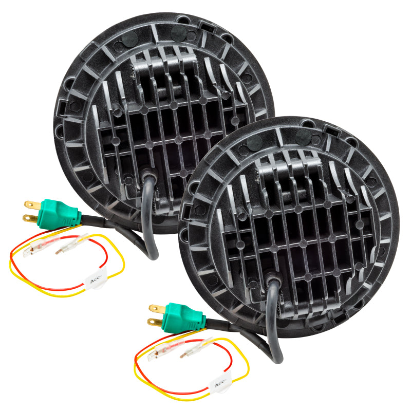 Oracle 7in High Powered LED Headlights - Black Bezel - ColorSHIFT No Controller SEE WARRANTY - 5769-334