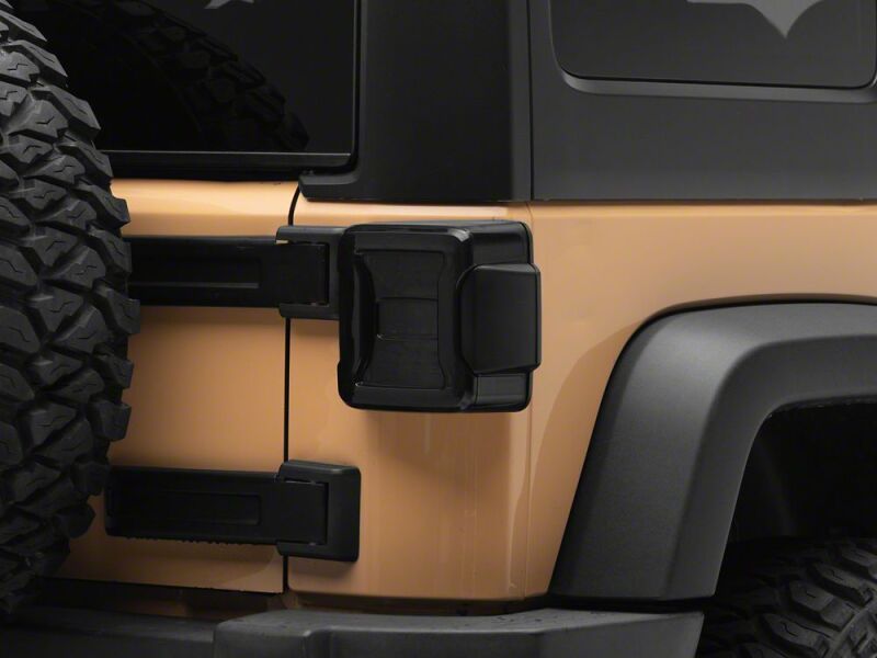 Raxiom 07-18 Jeep Wrangler JK Axial Series JL Style LED Tail Lights- Black Housing- Smoked Lens - J183257 - close-up view 4