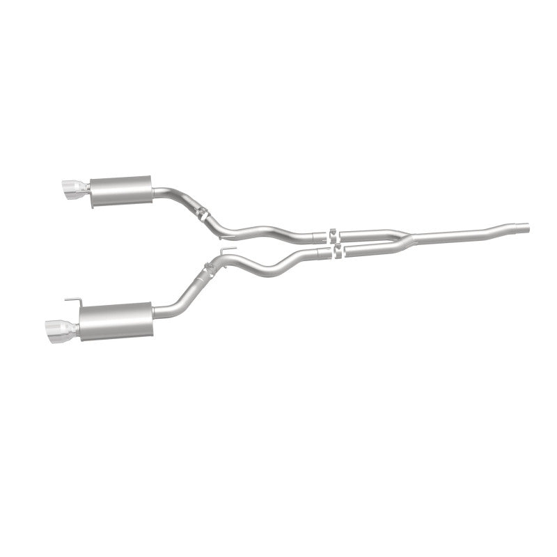 MagnaFlow Cat Back, SS, 2.5in, Street, Dual Split Polished 4.5in Tips 2015 Ford Mustang Ecoboost - 19097
