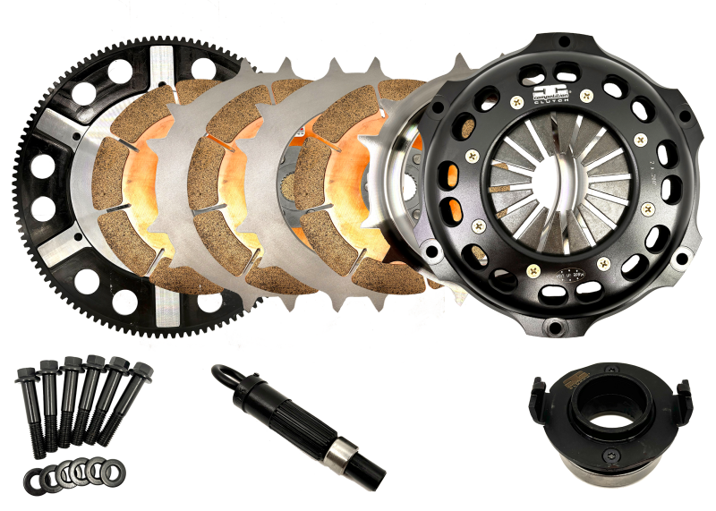 Competition Clutch Honda/Acura K Series 184mm Triple Disc Ceramic Clutch Kit - 1848037-3
