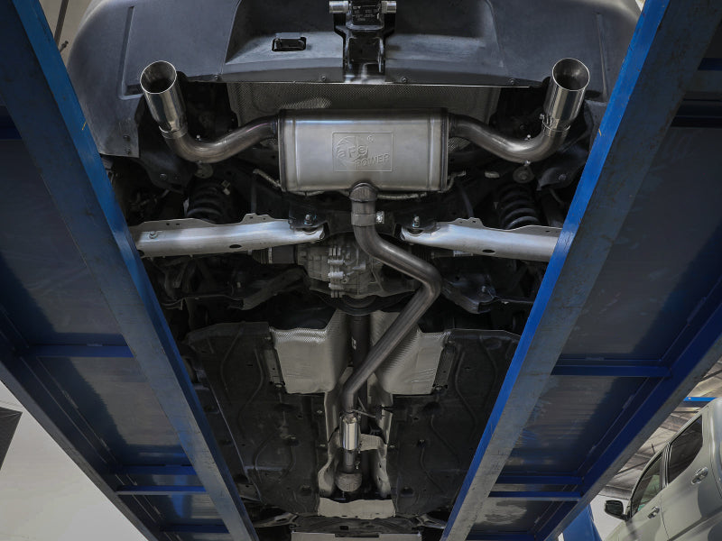 aFe Ford Bronco Sport 21-22 L3-1.5L (t)/L4-2.0L (t) Vulcan Cat-Back Exhaust System- Black Tips - 49-33142-B