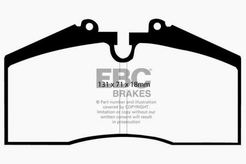 EBC 96-98 Porsche 911 (993) 3.6 Carrera 4S Redstuff Rear Brake Pads - DP3767C