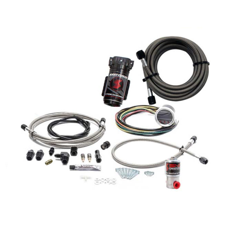 Snow Performance 2.5 Boost Cooler Water Methanol Injection Kit (SS Brded Line/4AN Fittings) w/o Tank - SNO-211-BRD-T by Snow 