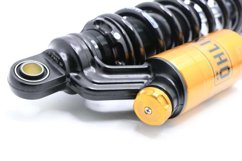 Ohlins 91-17 Harley-Davidson Dyna FXD STX 36 Blackline Shock Absorber w/ Gold Accents - HD 764LE