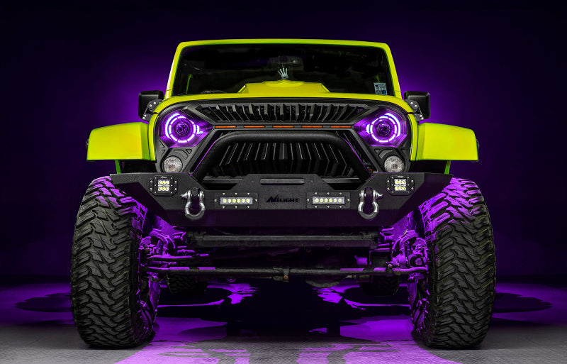 ORACLE Lighting 0718 Jeep Wrangler JK Oculus 7in ColorSHIFT BiLED Projector Headlights SEE WARRANTY - 5876-334