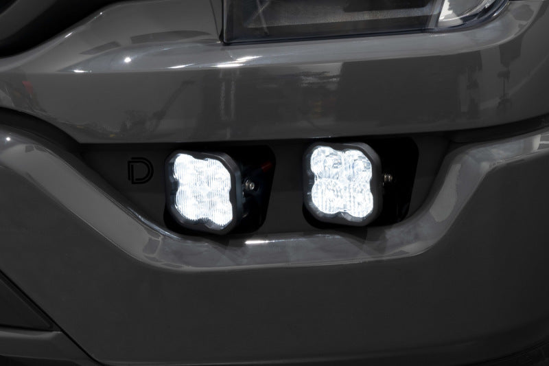 Diode Dynamics 21-22 Ford F-150 Stage Series Fog Pocket Mounting Brackets - DD7309P for 2021-2023 Ford F 150 - installed view