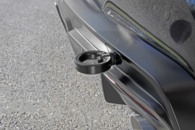 Perrin 20+ Toyota Supra Tow Hook Kit (Rear) - Black - PTP-BDY-250BK