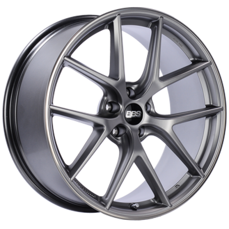 BBS CI-R 19x8 5x114.3 ET38 PFS Platinum Silver Polished Rim Protector Wheel -82mm PFS/Clip Req - CI2003PSPO