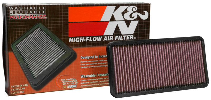K&N 15-16 Aprilia RSV4 Factory 1000 Drop In Air Filter - AL-1015 for 2019-2022 Aprilia RSV4 1100 Factory - side view