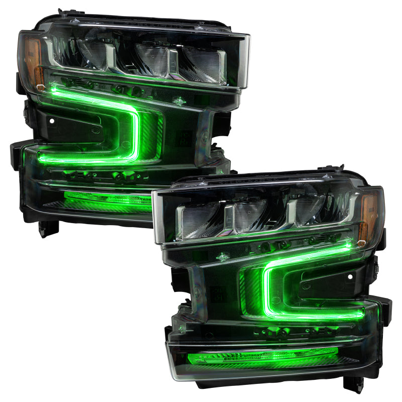 Oracle 19-21 Chevy Silverado 1500 RGB+W Headlight DRL Upgrade Kit - ColorSHIFT SEE WARRANTY - 1441-330
