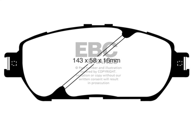 EBC 02-03 Lexus ES300 3.0 Greenstuff Front Brake Pads - DP21674