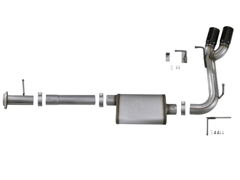 aFe MACH Force-Xp 3in 409 SS Cat-Back Exhaust w/ Black Tips 17-18 GM Colorado/Canyon V6-3.6L - 49-44096-B