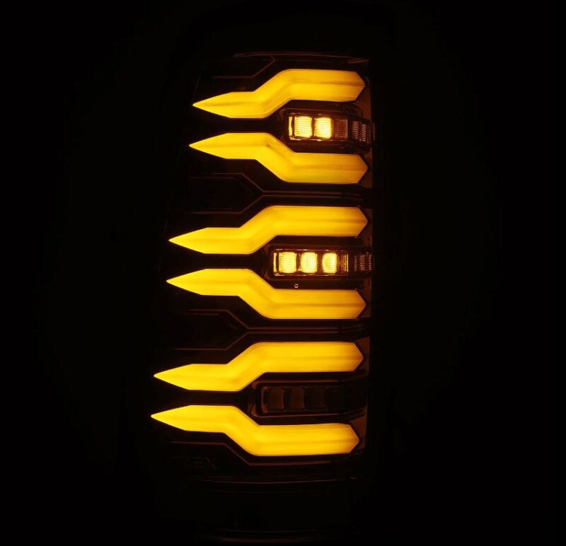 AlphaRex 99-06 Chevrolet Silverado/99-06 GMC Sierra LUXX-Series LED Tail Lights - Black - 620006