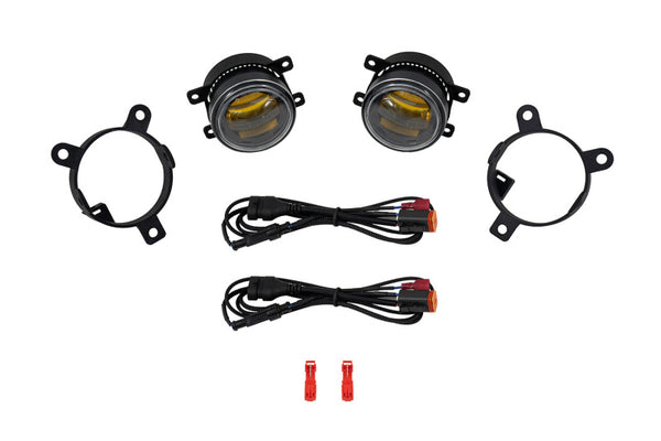 Diode Dynamics LED Elite Serious Yellow Fog Lamp - DD7986 for 2017-2020 Subaru BRZ - front view