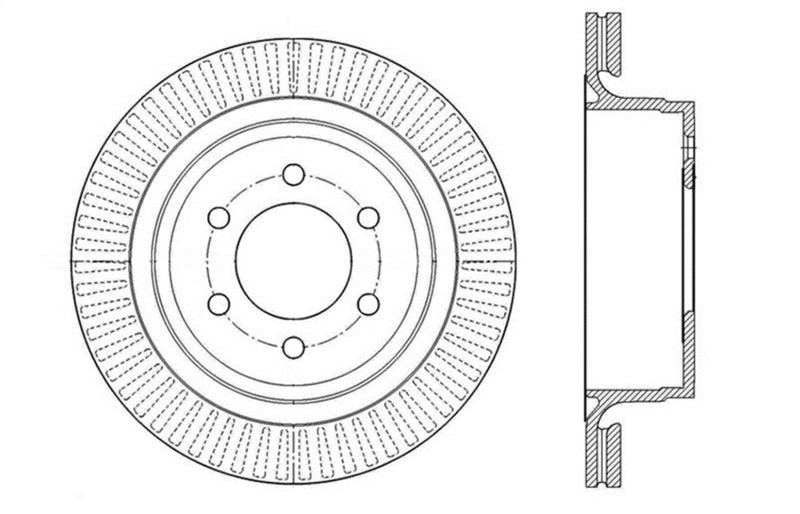 StopTech Drilled Sport Brake Rotor - 128.65135R