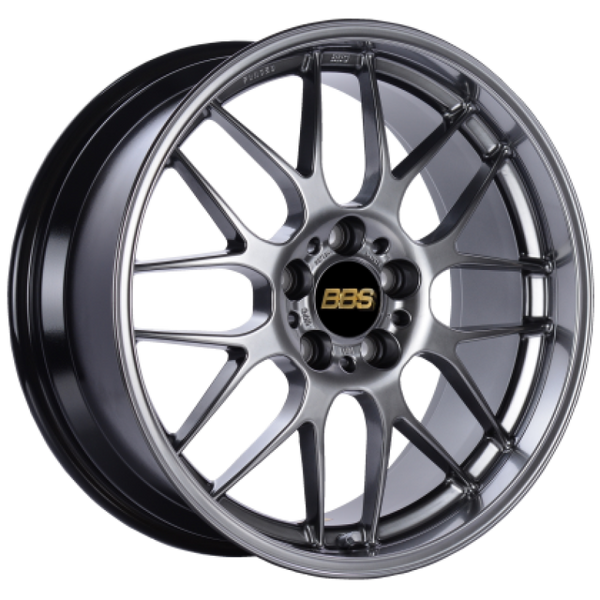 BBS RG-R 18x9.5 5x120 ET33 Diamond Black Wheel - 82mm PFS Required - RG795DBK by BBS