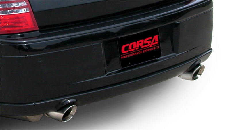 Corsa 2005-2010 Dodge Charger No Towing Hitch SRT-8 6.1L V8 Polished Xtreme Cat-Back Exhaust - 14440