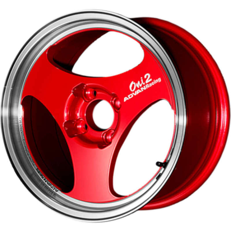 Advan ONI2 15X8 / ET30 / 4x100 - Machining &amp; Racing Candy Red - YAY5G30ACR