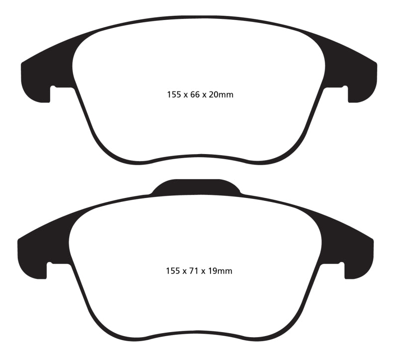 EBC 15 and up Audi Q3 2.0 Turbo Ultimax2 Front Brake Pads - UD1375