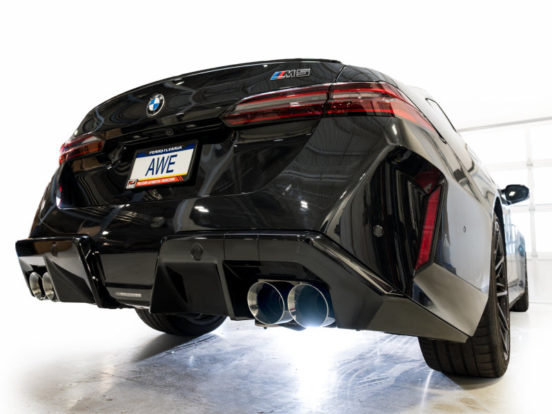 AWE BMW G90/G99 M5 Touring Edition Catback Exhaust - Chrome Silver Tips - 3015-42790