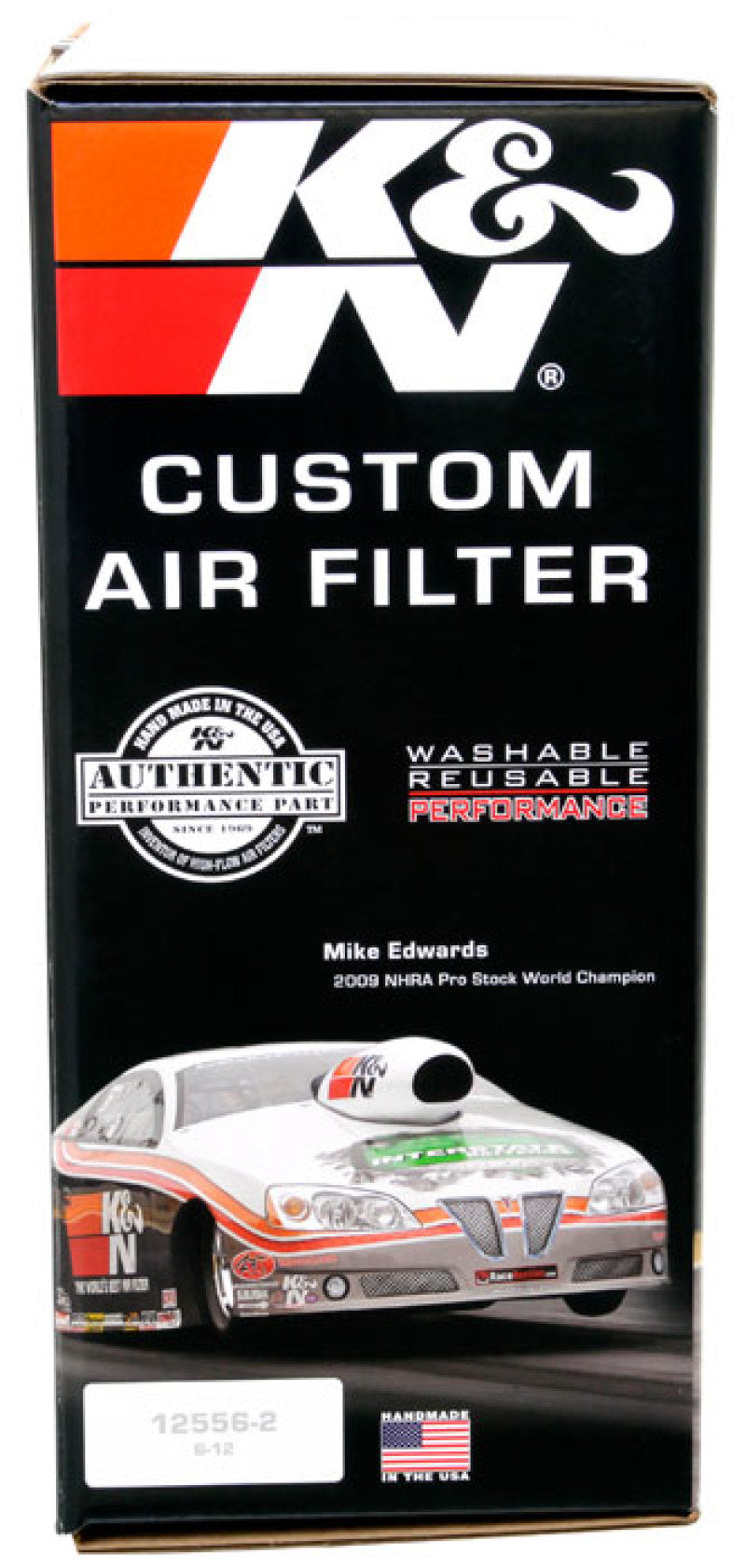K&amp;N Round Air Filter Assembly 5.25in ID / 5in Height / 5.125in Neck Flange / 1 1/4in Drop Base - 60-1300