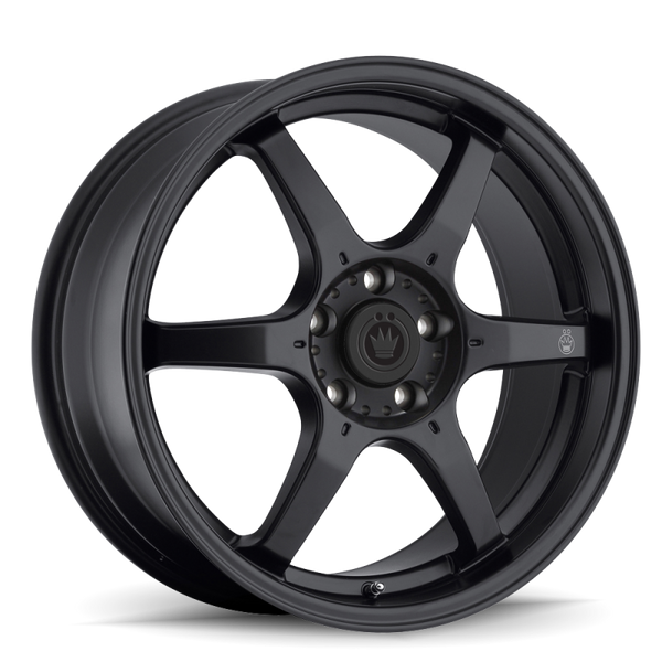 Konig Backbone 16x7 4x100 ET40 Matte Black Milling Logo on Spoke - BC67100405 by Konig