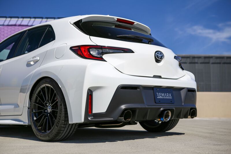 Remark 2023+ Toyota GR Corolla Elite Spec Cat-Back Exhaust w/ Outer Polished &amp; Center Burned TI Tips
