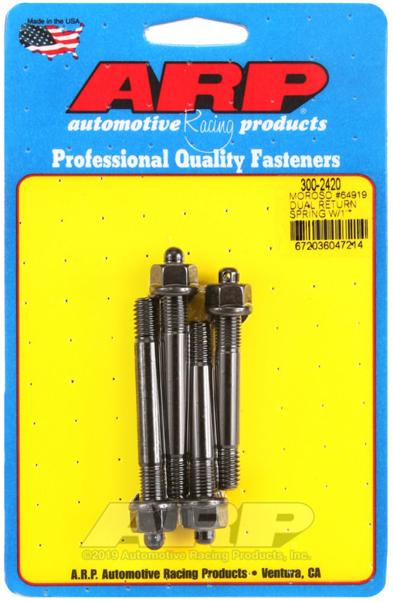 ARP Moroso 64919 Dual Return Spring w/ 1in Spacer Plate Pro Series Carb Stud Kit - 300-2420