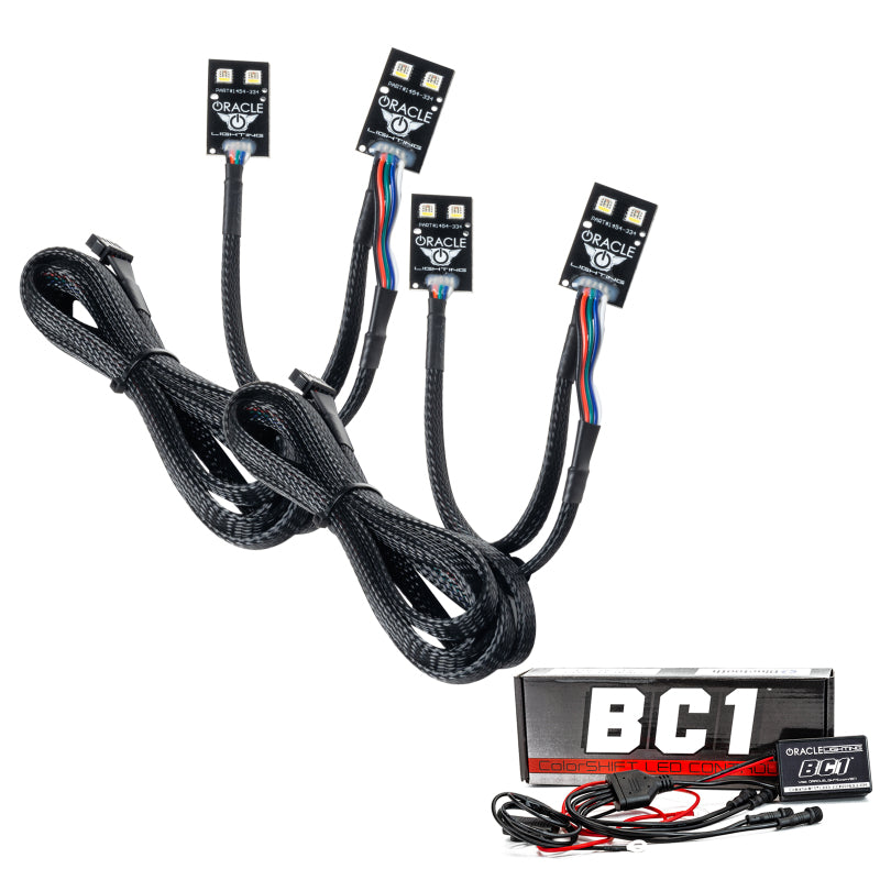 Oracle 2021 Ford Bronco Sport RGB+W Headlight DRL + Halo - ColorSHIFT w/ BC1 Cntrl SEE WARRANTY - 1454-335