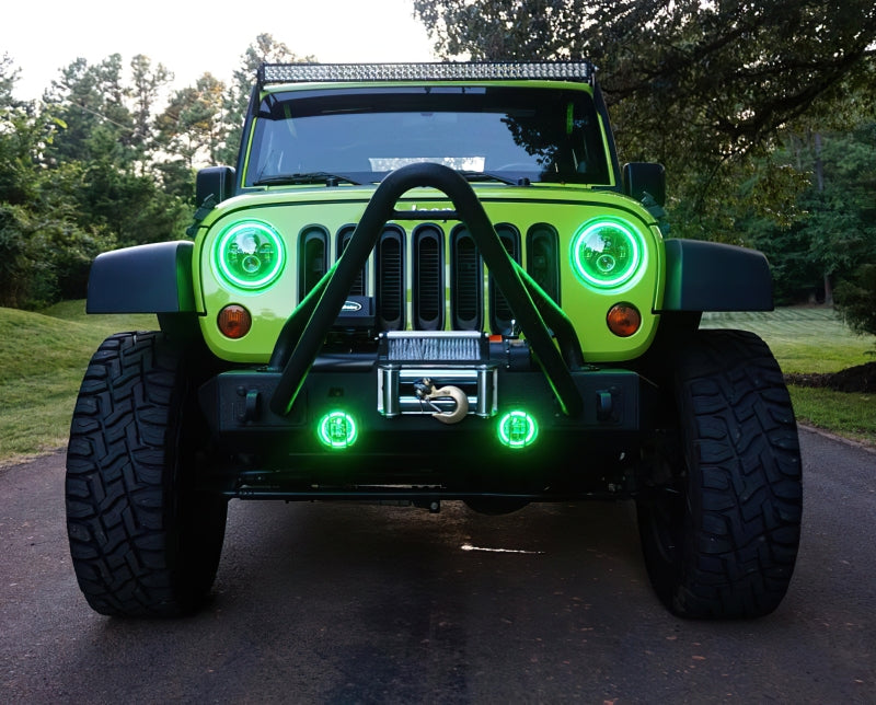 Oracle 7in High Powered LED Headlights - Black Bezel - ColorSHIFT 2.0 SEE WARRANTY - 5769-333