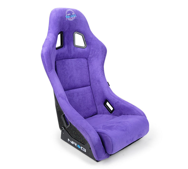 NRG FRP Bucket Seat PRISMA Edition w/ Pearlized Back Purple Alcantara - Medium - FRP-303PP-PRISMA - front view