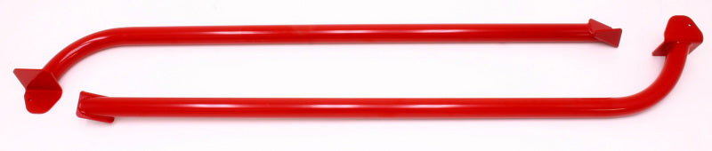BMR 05-14 S197 Mustang Weld-On Tubular Subframe Connectors - Red - SFC012R for 2005-2014 Ford Mustang