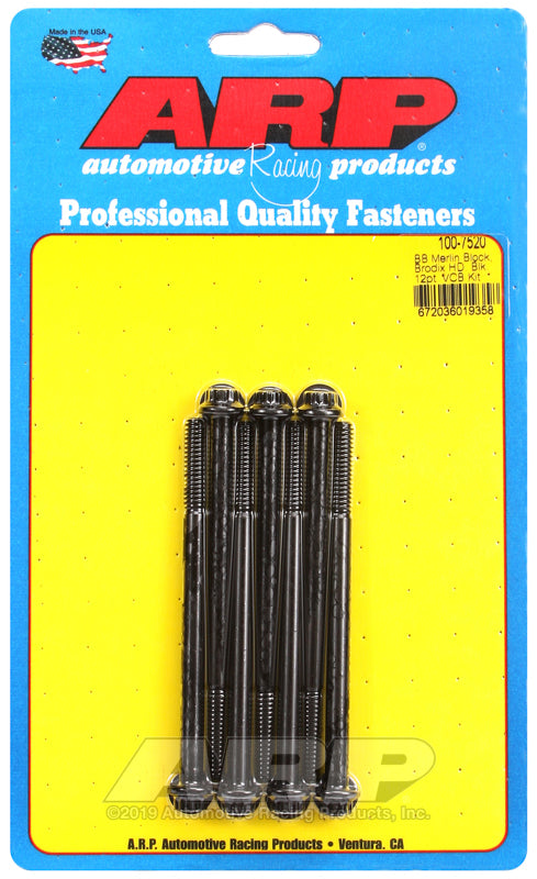 ARP Merlin Block BRodix Head BB 12pt Valve Cover Bolt Kit - 100-7520
