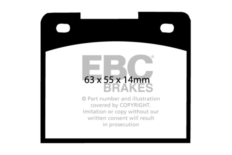 EBC 66-68 Volvo 140 1.8 Greenstuff Rear Brake Pads - DP2114