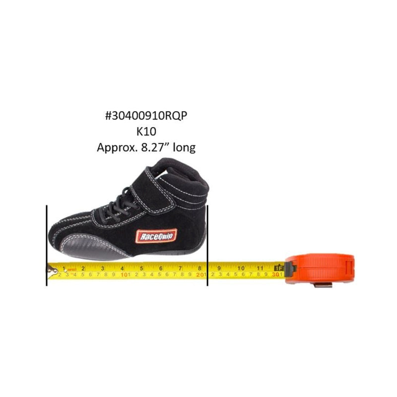 RaceQuip Euro Carbon-L SFI Shoe Kids 10 - 30400910RQP