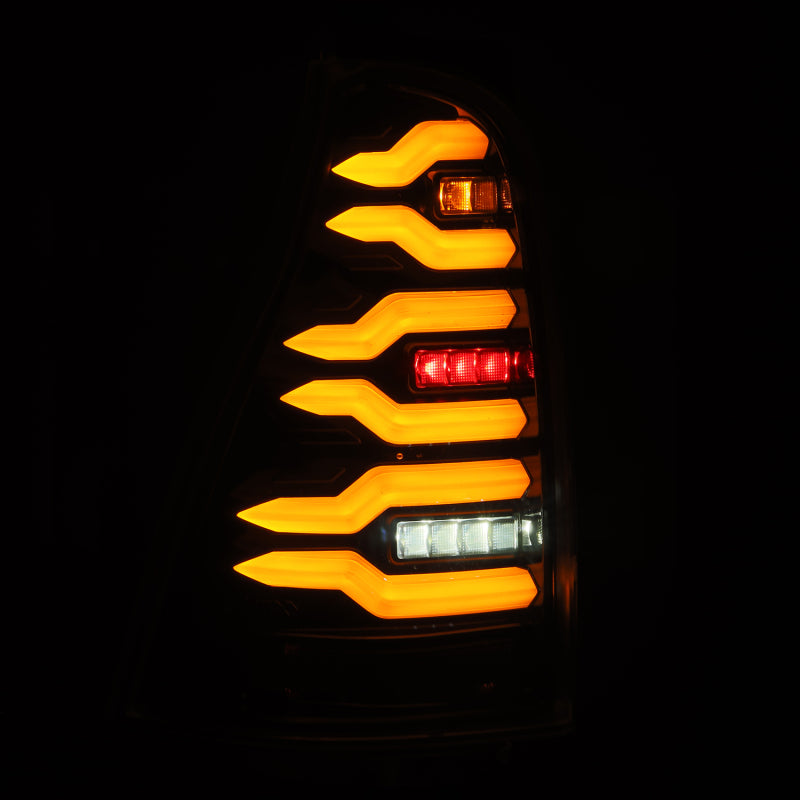 AlphaRex 03-09 Toyota 4Runner LUXX-Series LED Tail Lights- Black - 690070