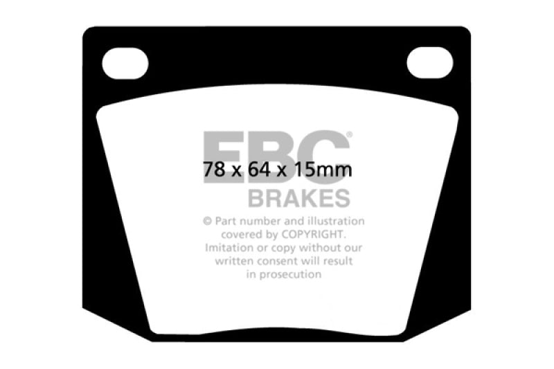 EBC 63-69 Ac Cobra 4.7 Greenstuff Front Brake Pads - DP2169