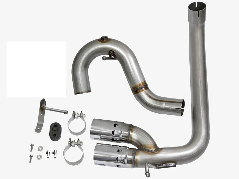 aFe Rebel Series DPF-Back 3in Side Exit SS Exhaust w/ IC Polished Tips 2016 GM Colorado/Canyon 2.8L - 49-44065-P