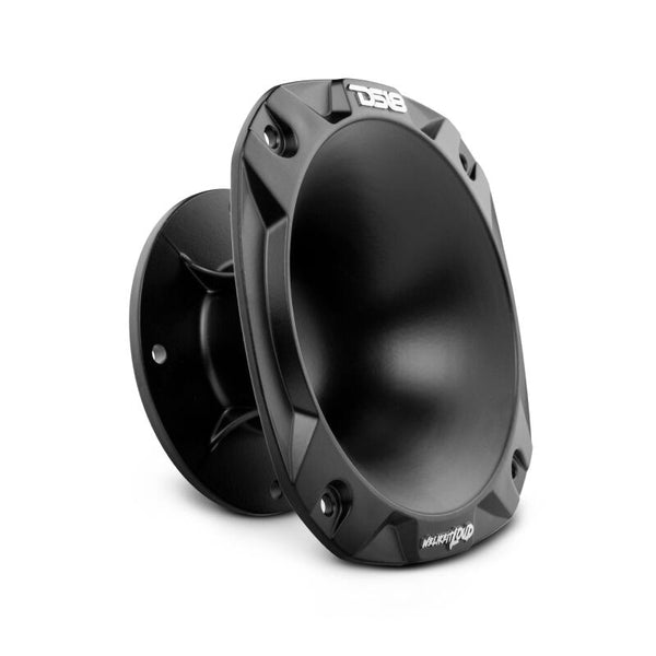 DS18 2in Short Bolt-On Throat Horn 57 Degree 2.6in Depth Black Aluminum - PRO-HA52/BK - front view