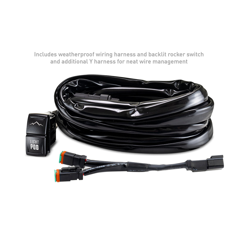 Borne Off-Road 21+ Bronco Light Pods 4pc Ditch 3x3 Spot - BNLT-BR-21-DT4S