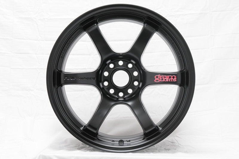 Gram Lights 57DR 18x8.5 +37 5-108 Semi Gloss Black Wheel