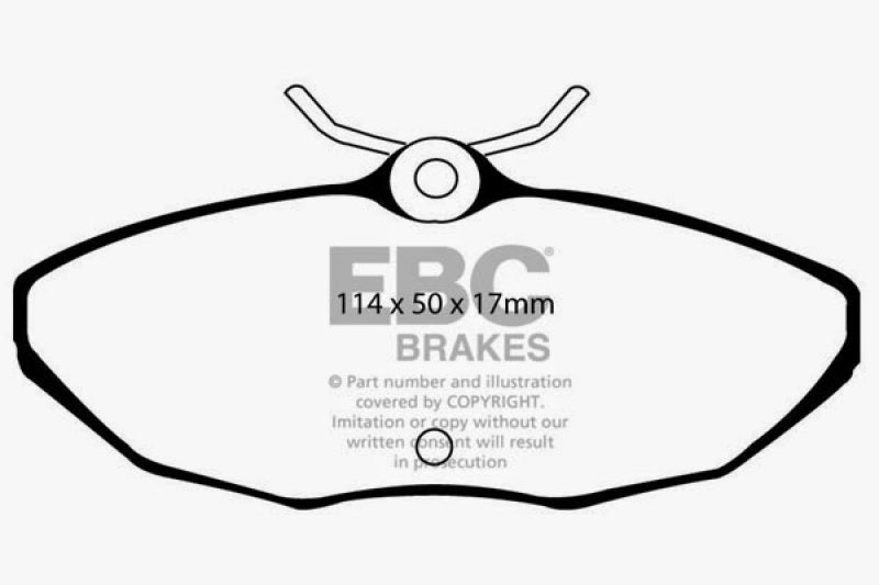 EBC 01-05 Ford Thunderbird 3.9 Yellowstuff Rear Brake Pads - DP41221R