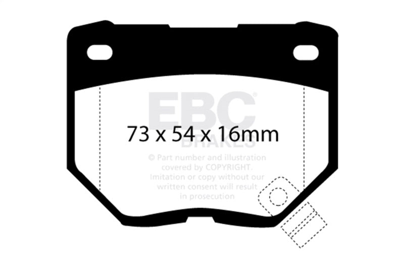 EBC 98-03 Nissan Skyline (R34) 2.5 GT (200) Greenstuff Rear Brake Pads - DP2826