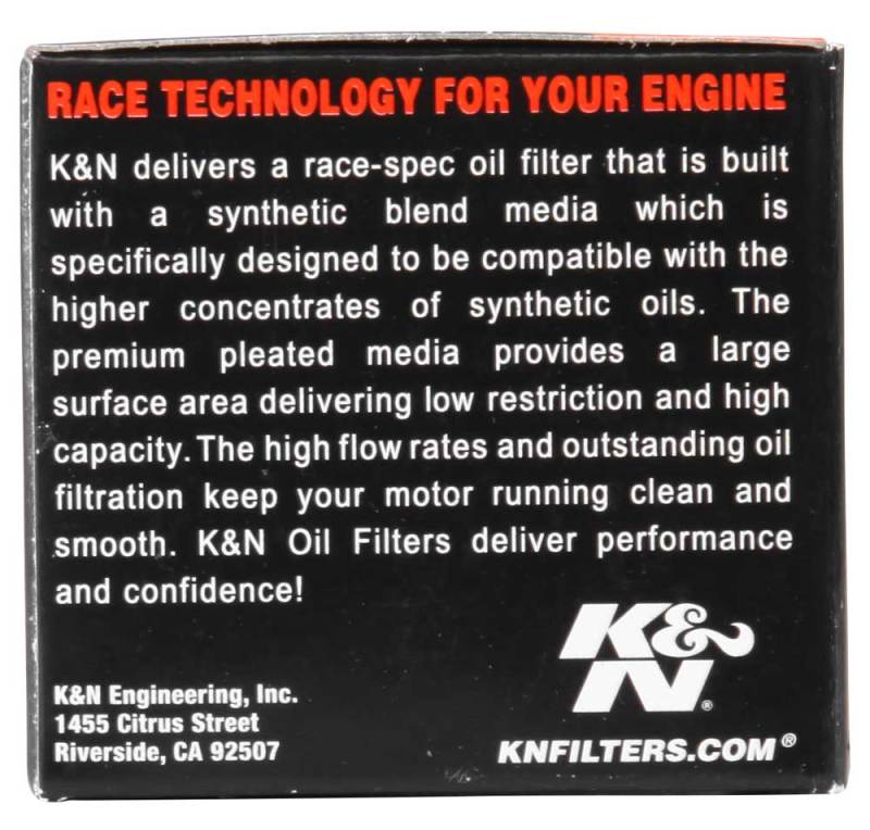 K&amp;N Suzuki / Hyosung 1.75in OD x .5in ID x 1.563in H Oil Filter - KN-131