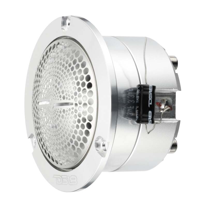 DS18 3in Neodymium Super Bullet 120 Watts RMS 1in Titanium Vc 4ohm Silver - GTX2/SL - close-up view