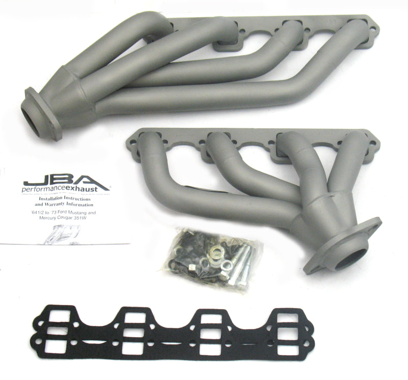JBA 65-73 Ford Mustang 351W SBF 1-5/8in Primary Ti Ctd Mid Length Header - 1653SJT