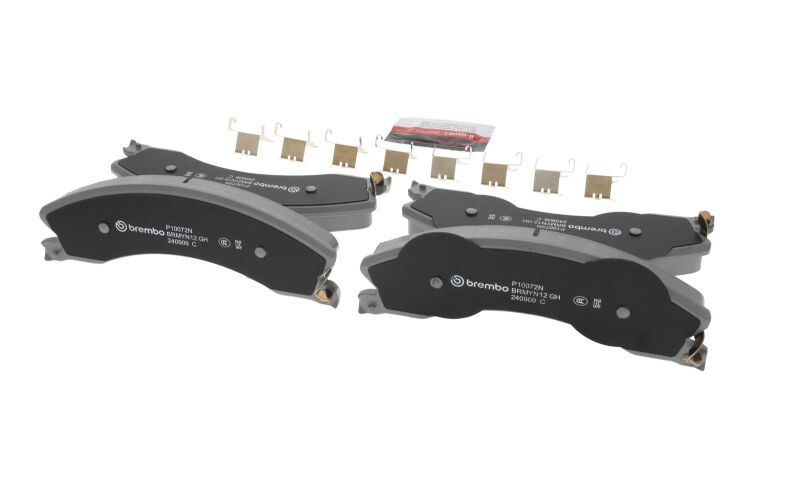 Brembo 09-17 Chevrolet Silverado 2500 HD/GMC Sierra 2500 HD/Silverado 3500 HD Front NAO Brake Pad - P10072N