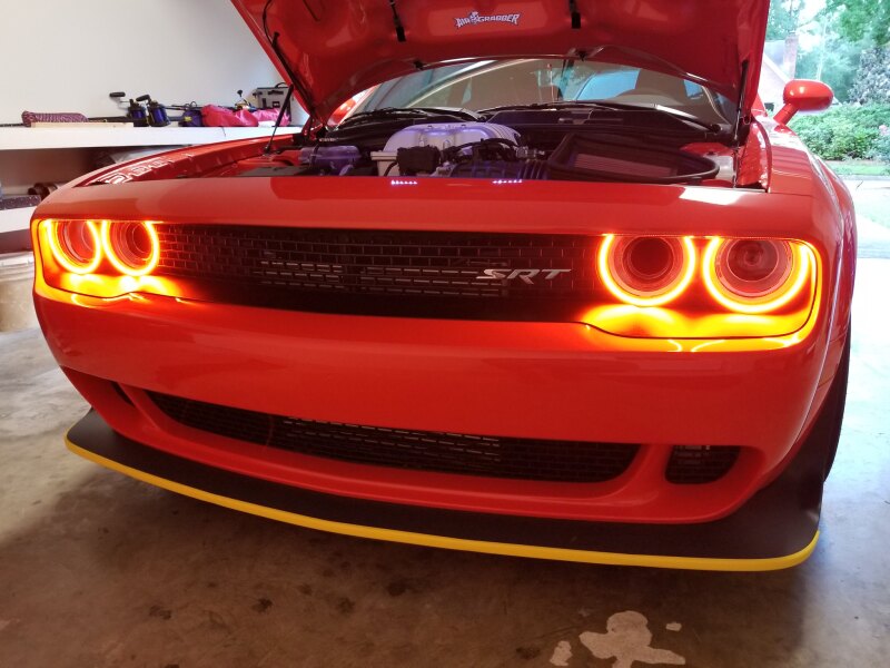 Oracle 15-21 Dodge Challenger Dynamic Surface Mount Headlight Halo Kit - - Dynamic SEE WARRANTY - 3990-332